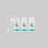 Three bottles of 'Topical Solution Compound' with a dropper on a gray background